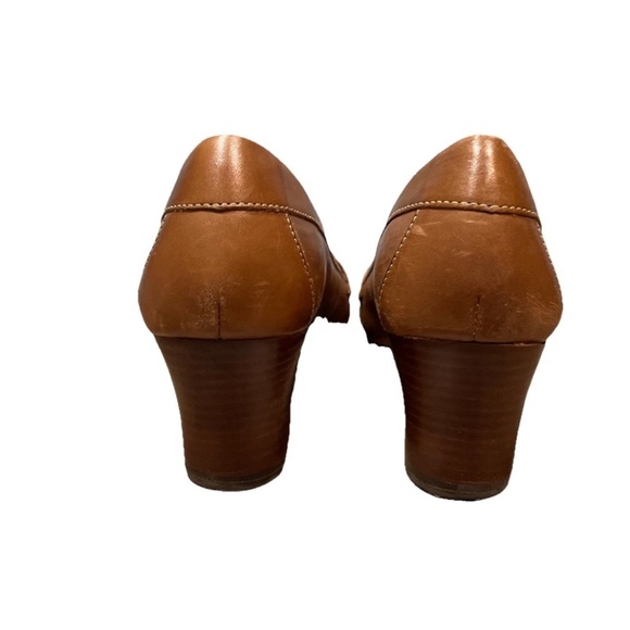 LL Bean leather penny loafer wedge Shoe Women’s size 10 Brown Classic - Picture 3 of 6